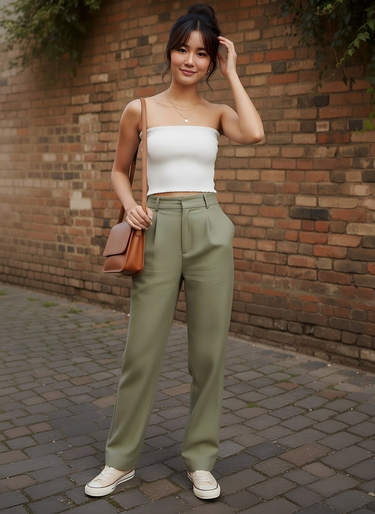 Berrylush Women Solid White Off-Shoulder Neck Smocked Crepe Tube Cropped Top