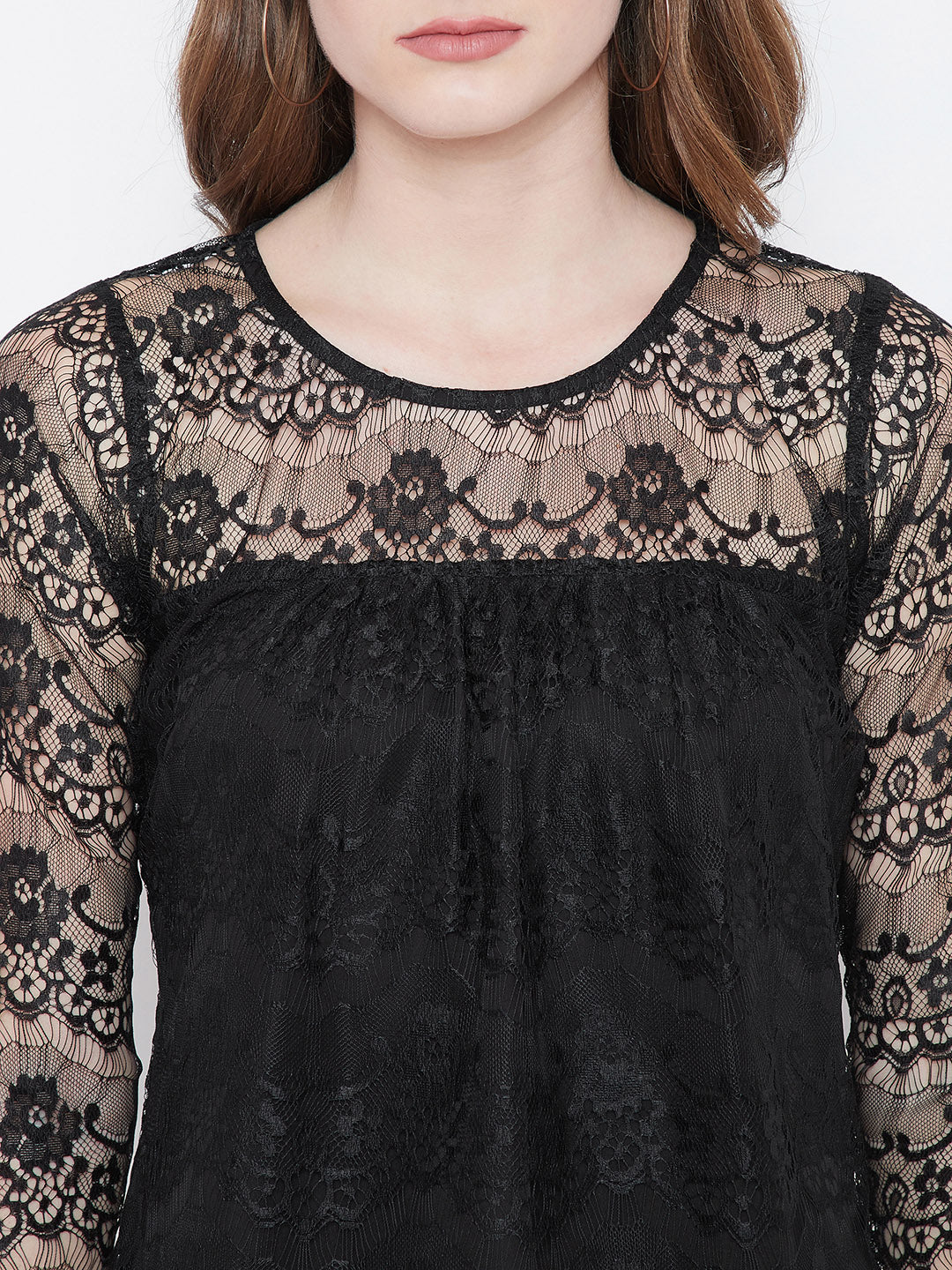 Black Lace Top - Berrylush