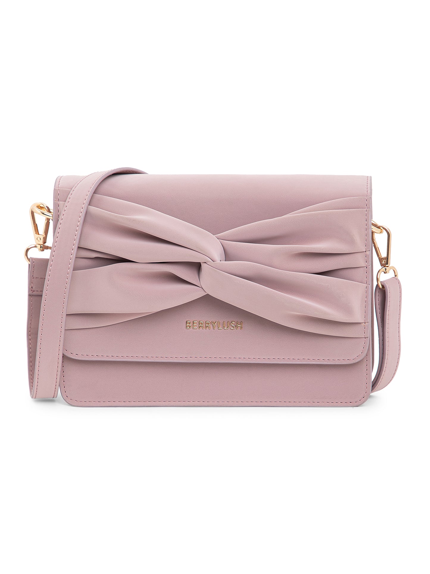 Berrylush Women Purple Solid Smart Casual Regular Detachable Sling Bag