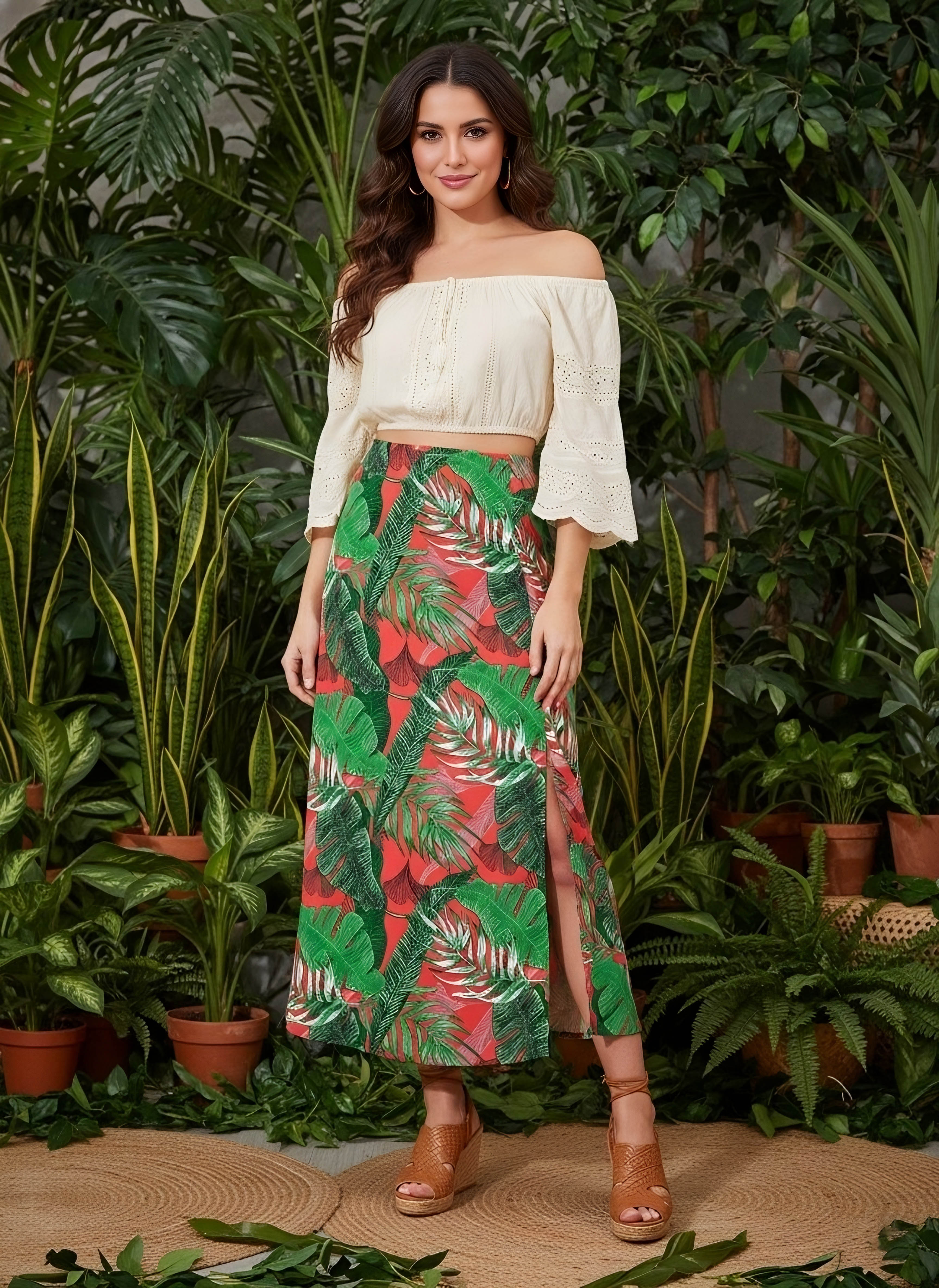 SORIN　TR Tropical Asymmetry Maxi Skirt 1_26cca507-5fd1-4749-974f-