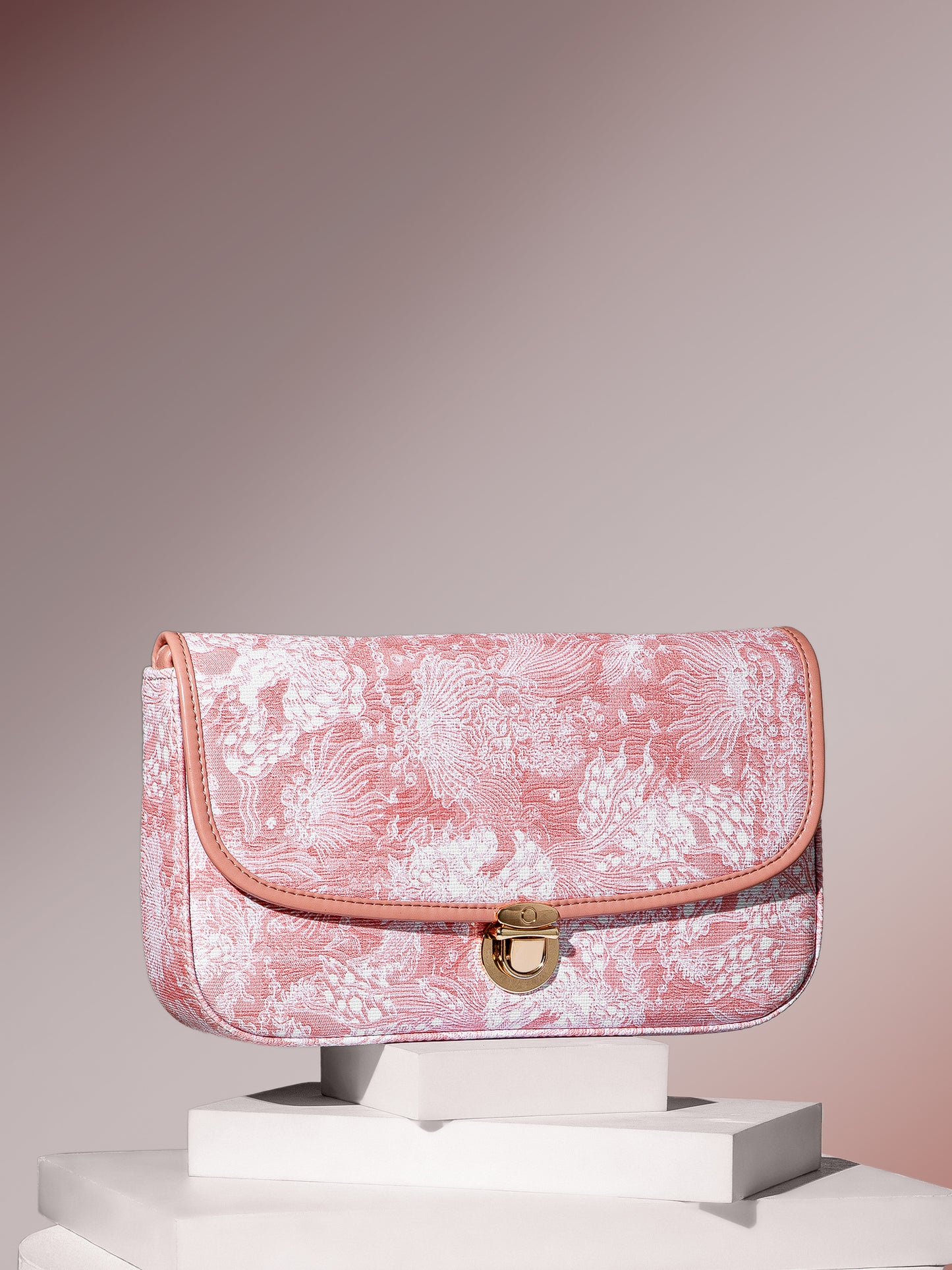 Berrylush Women Pink Solid Smart Casual Shoulder Bag