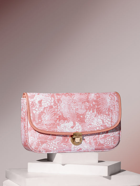 Berrylush Women Pink Solid Smart Casual Shoulder Bag