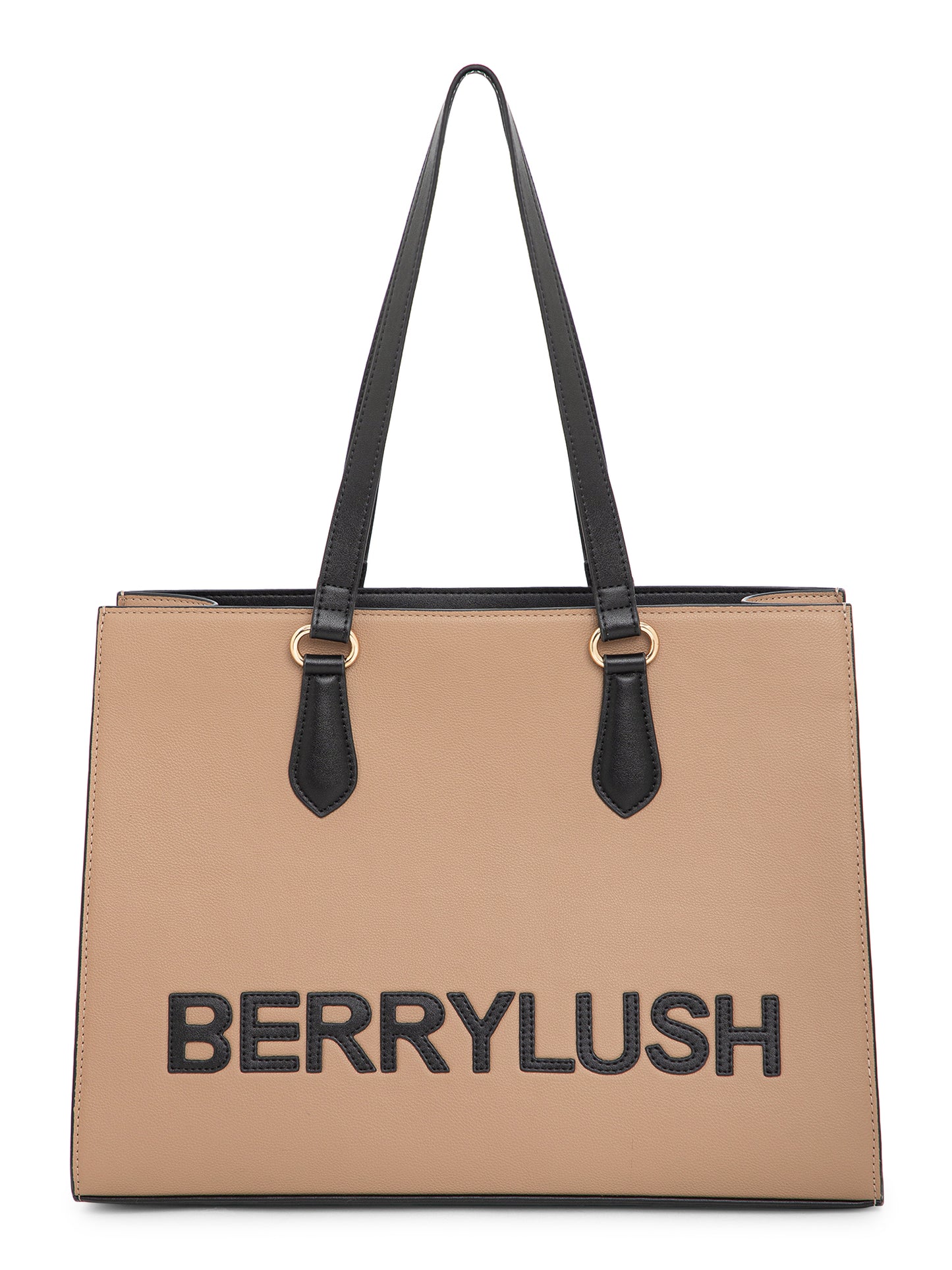 Berrylush Women Beige Solid Two Handles Casual Shoulder bag