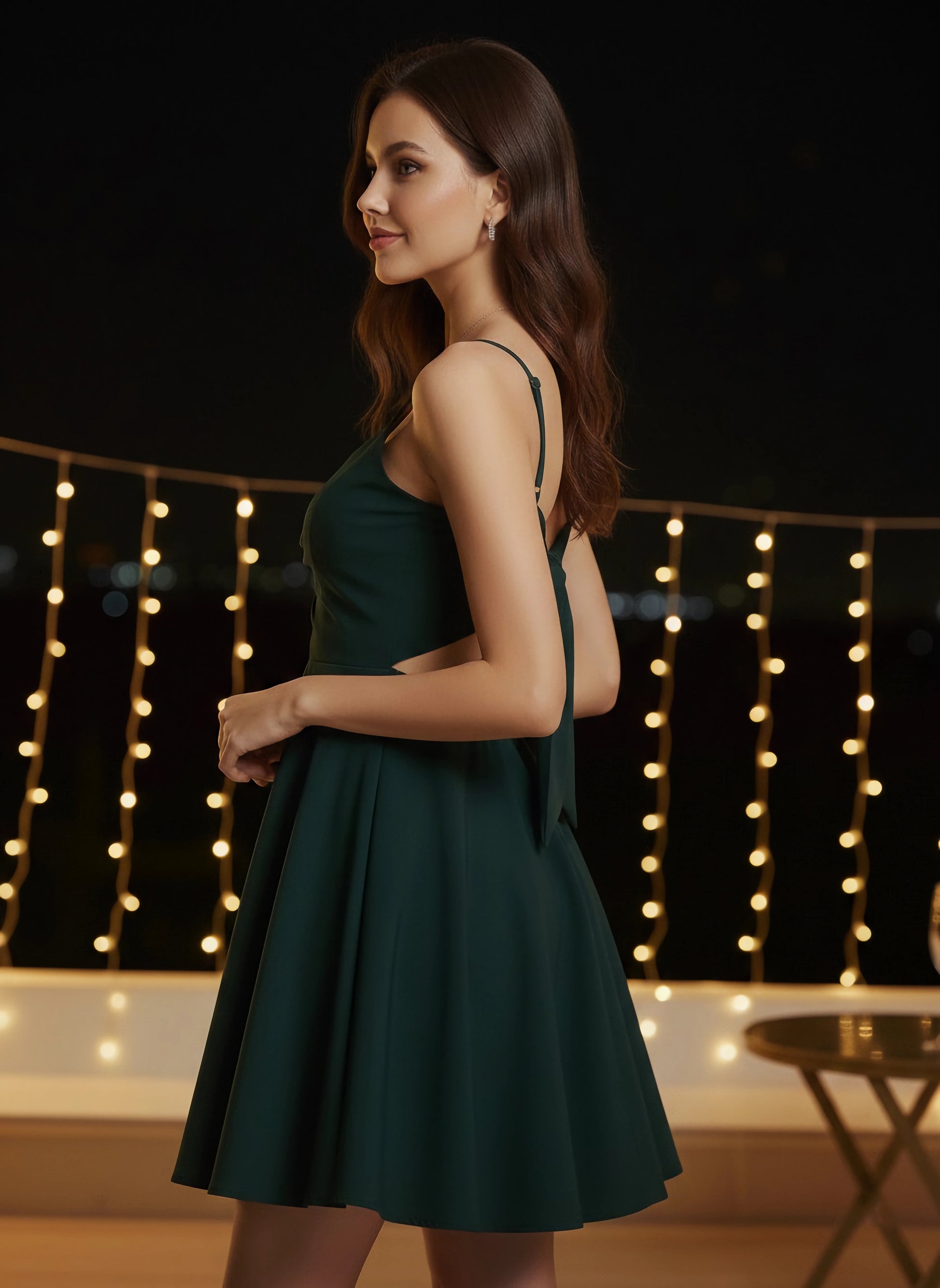slim fit dress slacks Short A-Line Homecoming Dress with Lace