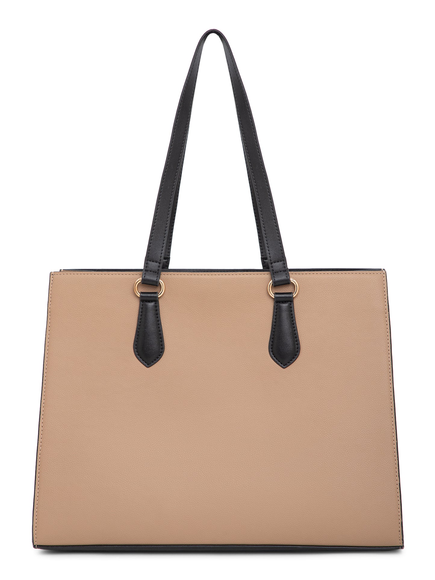 Berrylush Women Beige Solid Two Handles Casual Shoulder bag