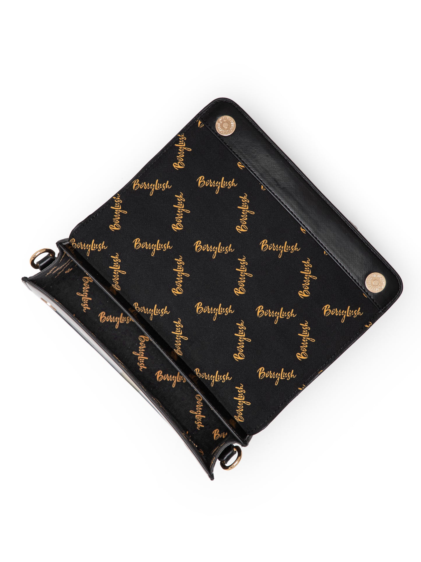 Berrylush Women Black Solid Smart Casual Regular Detachable Sling Bag