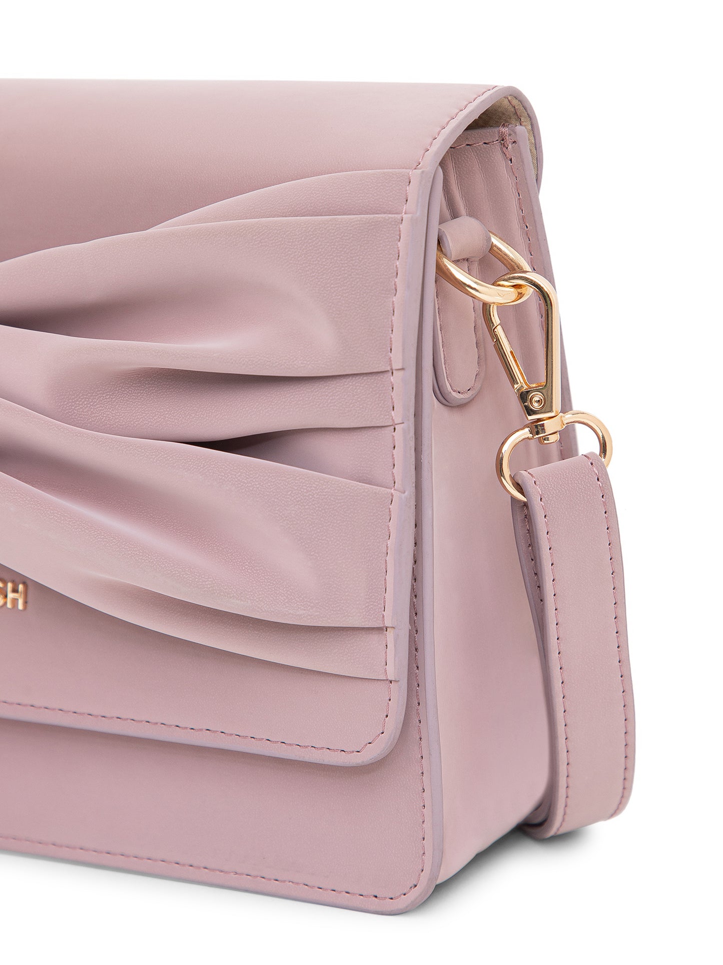 Berrylush Women Purple Solid Smart Casual Regular Detachable Sling Bag