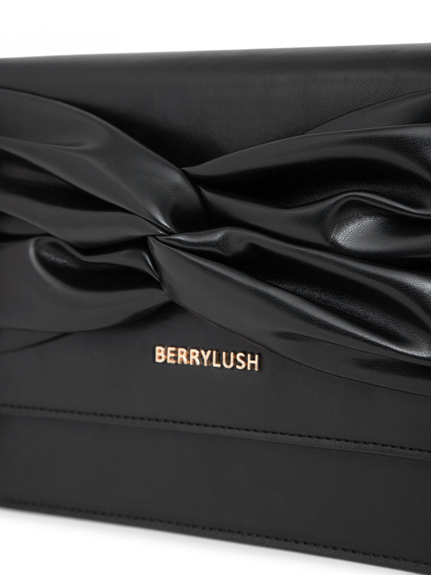 Berrylush Women Black Solid Smart Casual Regular Detachable Sling Bag