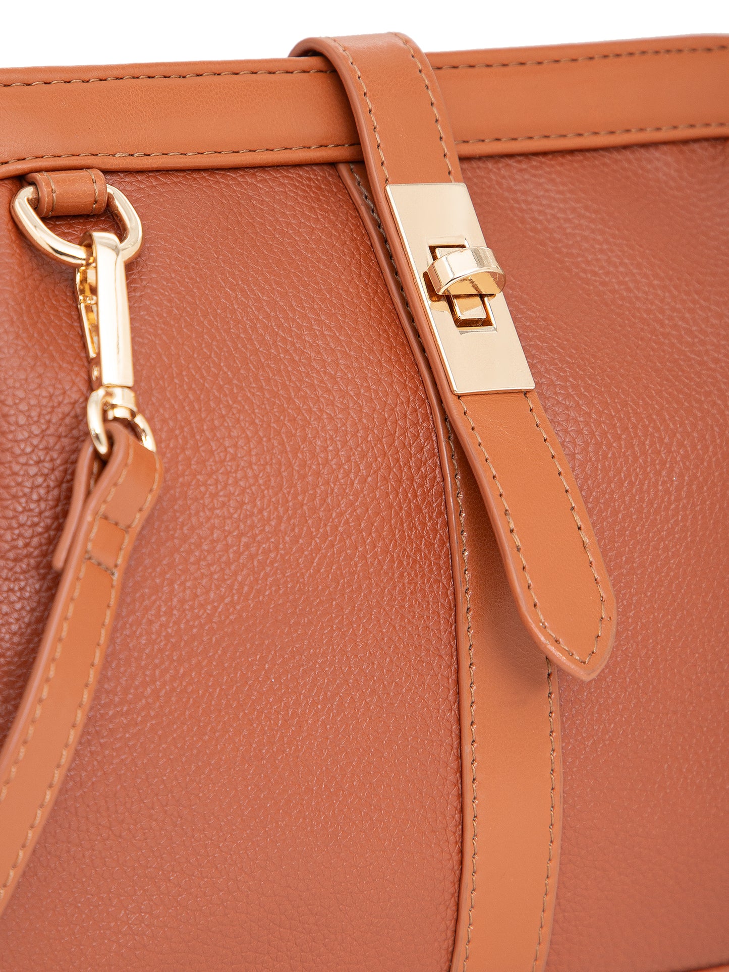 Berrylush Women Tan Solid Smart Casual Regular Detachable Sling Bag