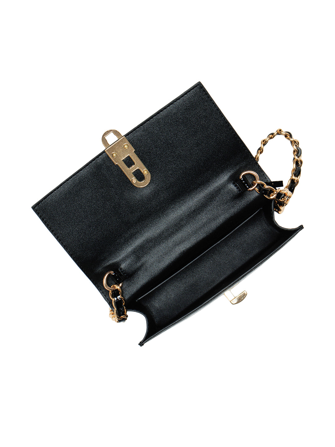 Berrylush Women Black Textured Regular Sling Bag