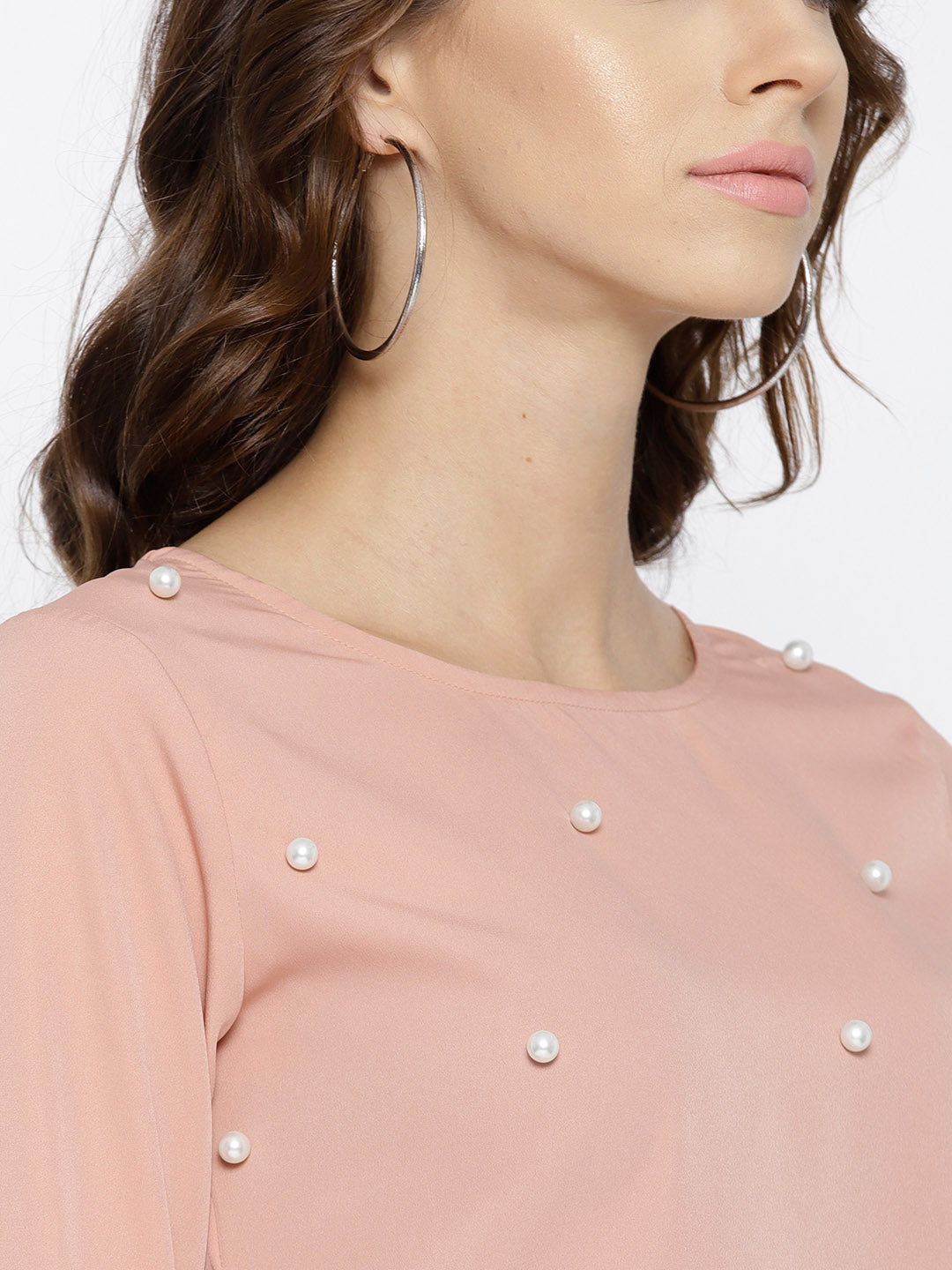Dusty Pink Embellished Top - Berrylush
