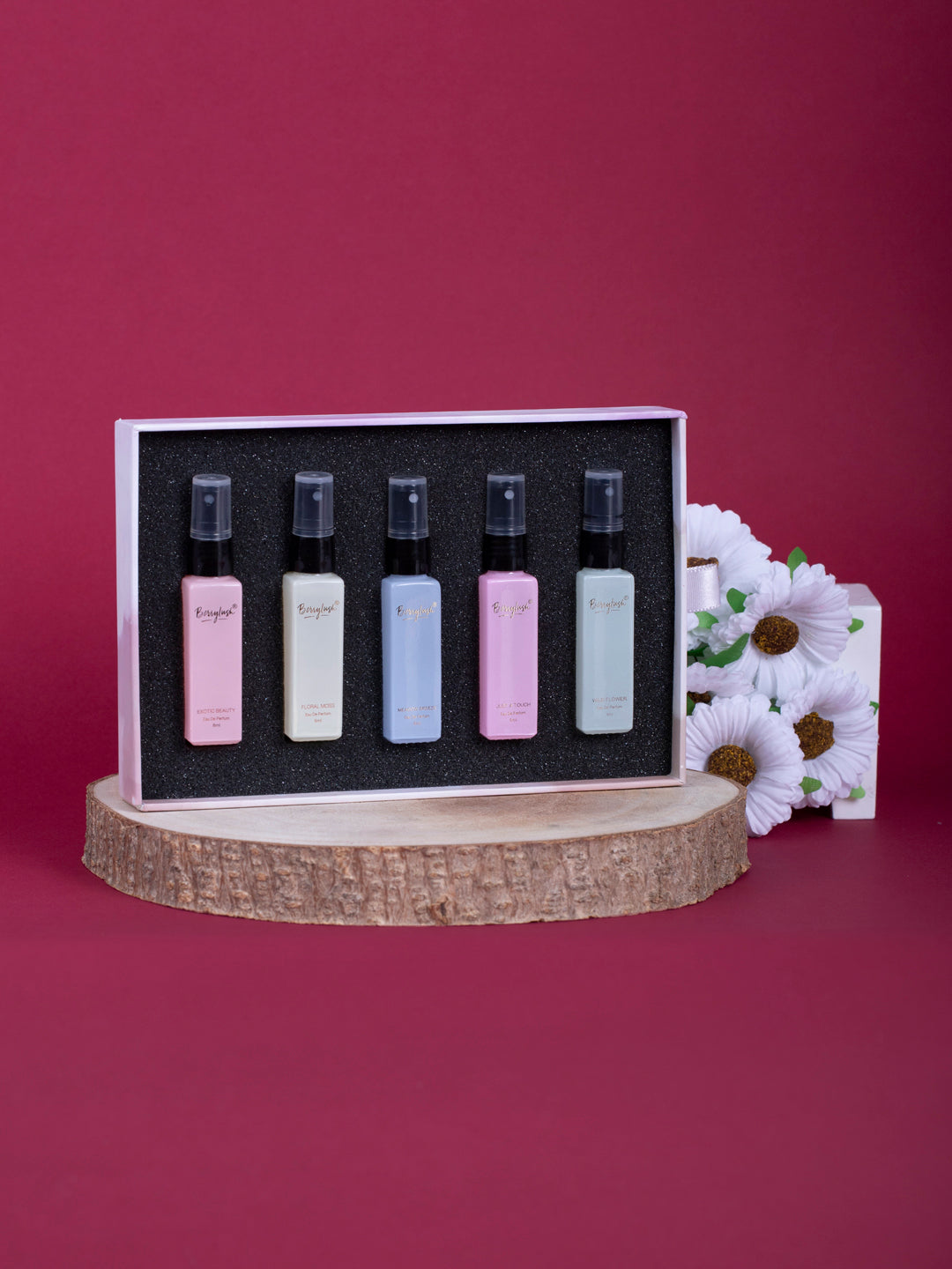 Berrylush Women Set of 5 Eau De Parfum Long Lasting Perfumes - 8ml