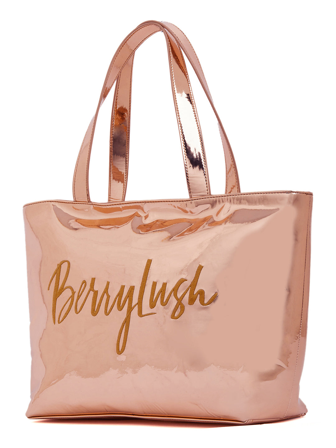 Berrylush Women Solid Orange PU Applique Zipper-Up Structured Regular Shoulder Bag