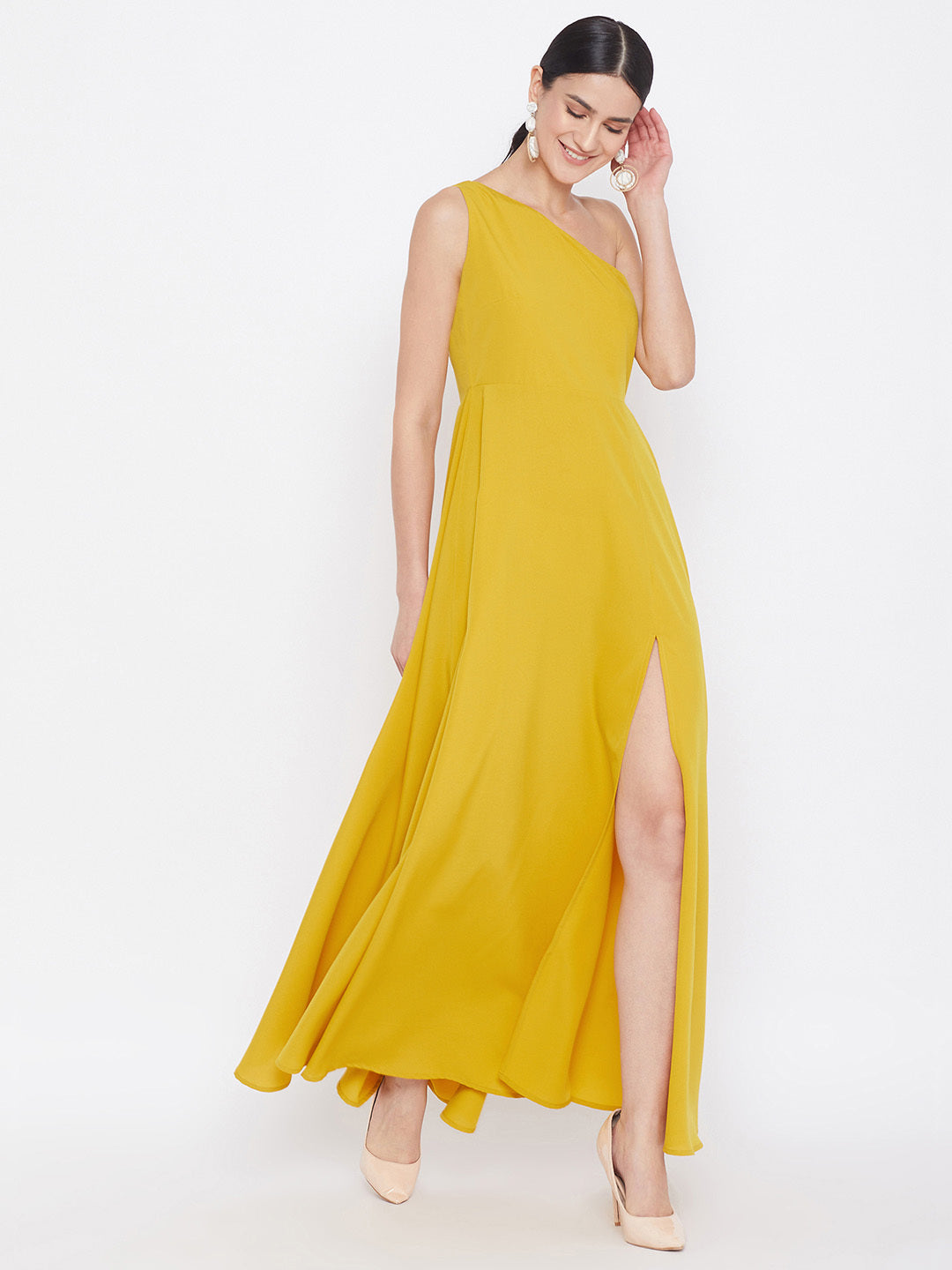pale yellow flowy dress Beautiful Day Dress