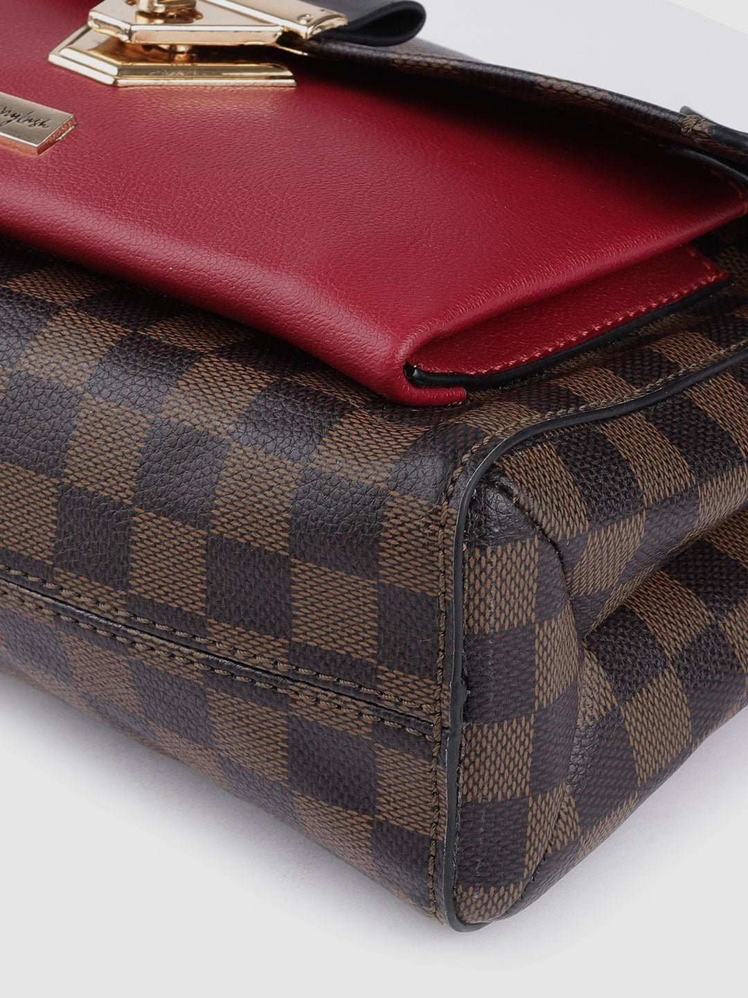Brown Pu Leather Louis Vuitton Slingbag, Size: Regular