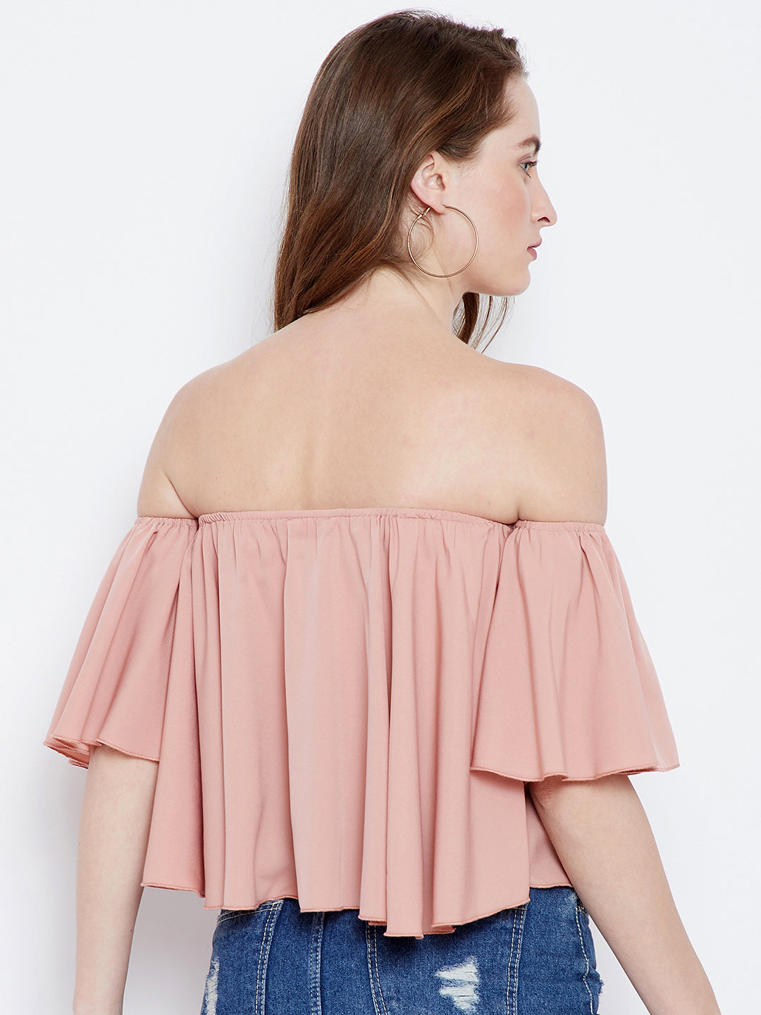 Berrylush Pink Bardot Top - Berrylush