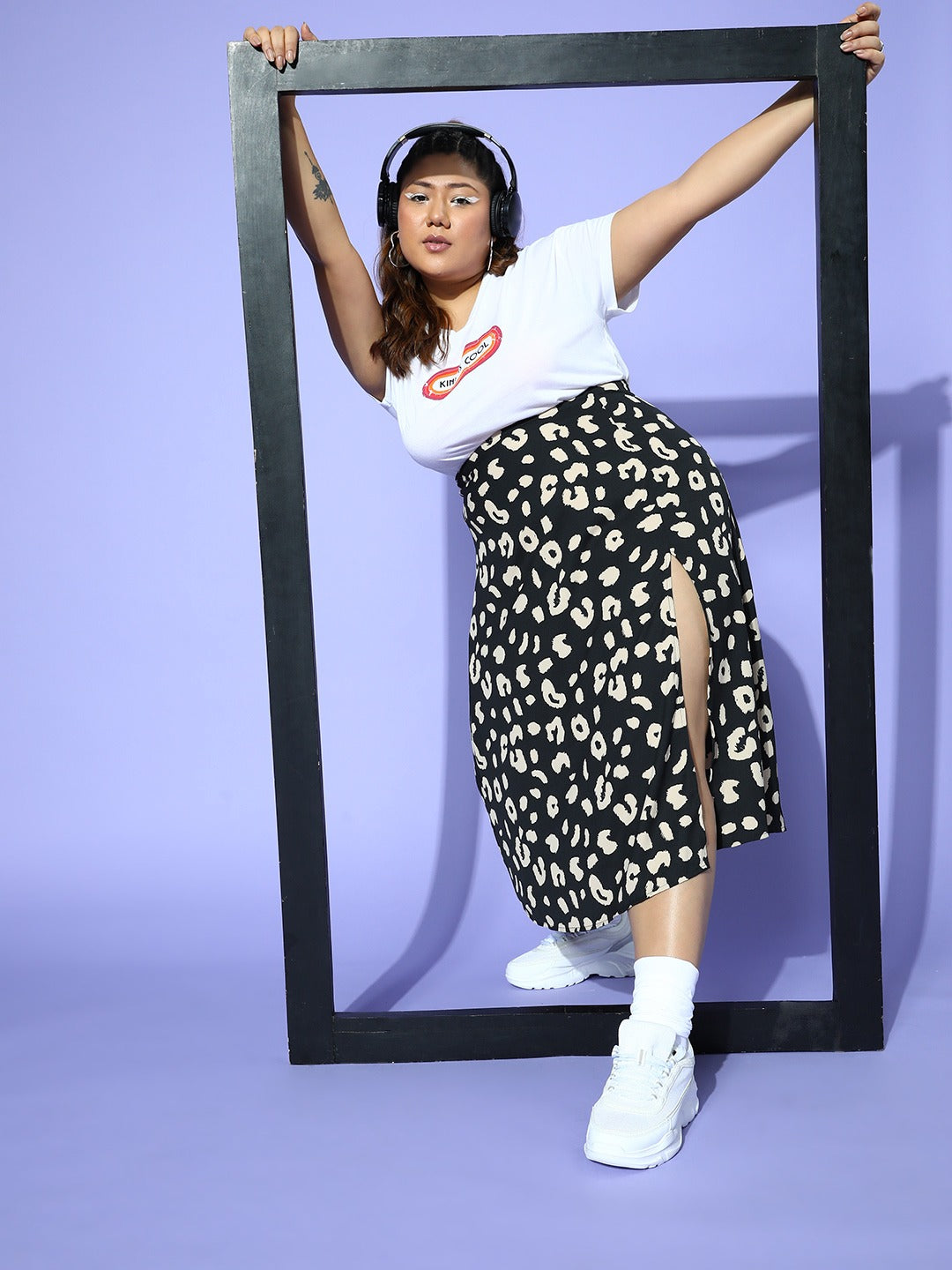 Print Midi Skirt Outfit Cheetah Print Skirt 5t Women Plus Size