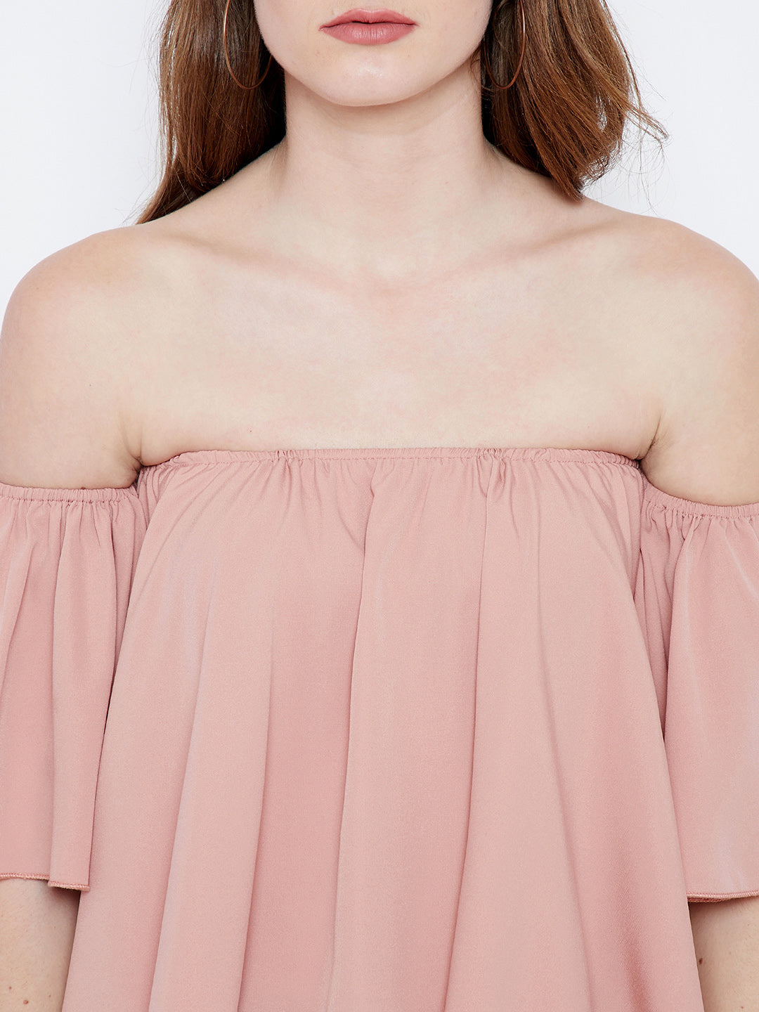 Berrylush Pink Bardot Top - Berrylush