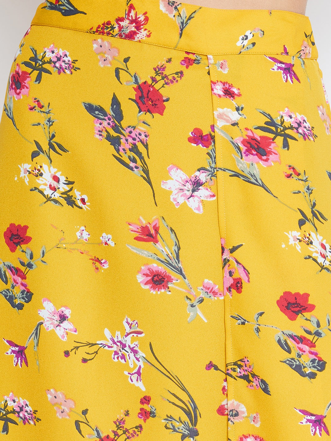Berrylush Women Yellow Floral Printed Off-Shoulder Co-Ordinate Maxi Dress