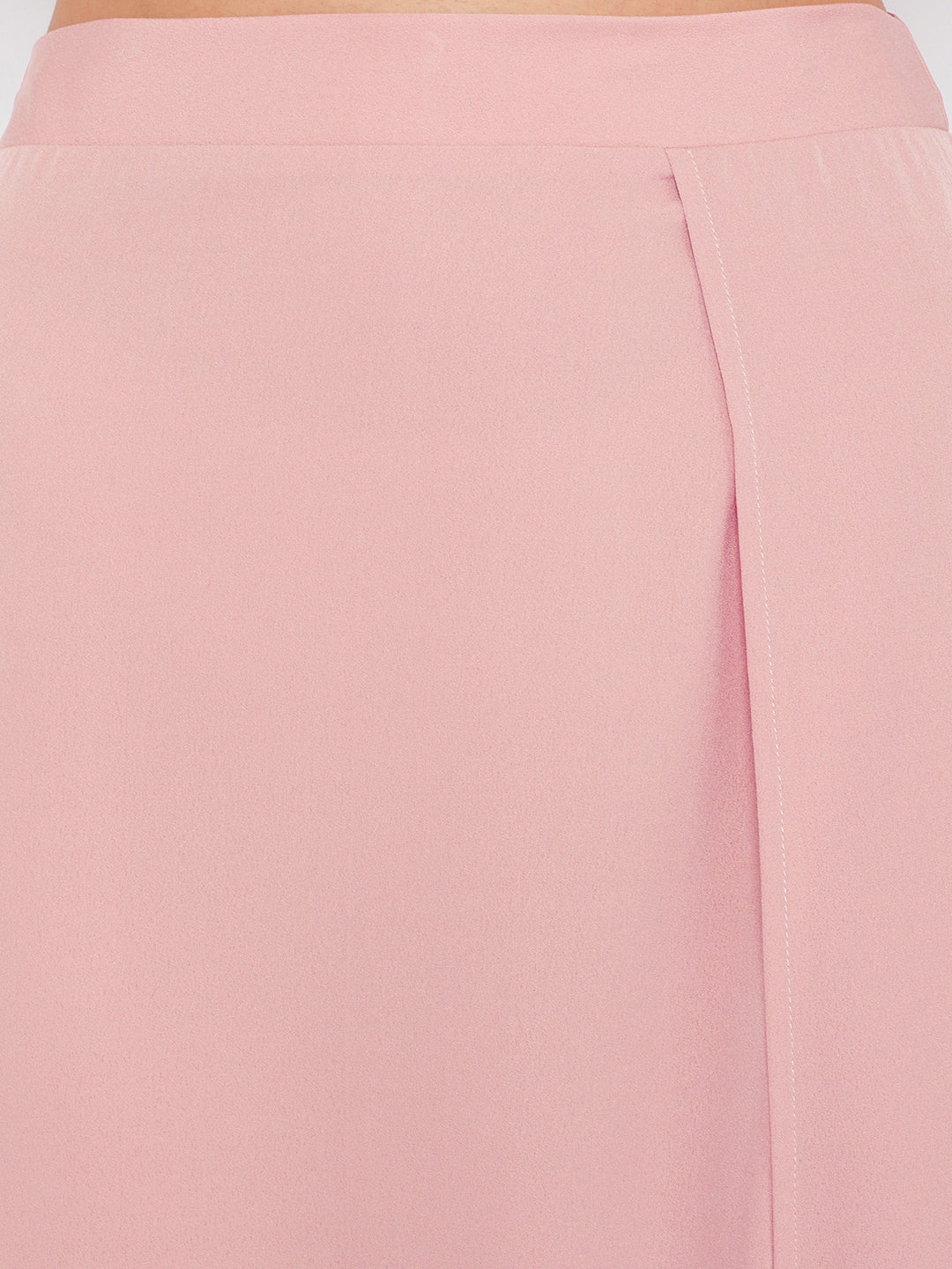 Berrylush Women Solid Pink Off-Shoulder Co-Ord Maxi Dress