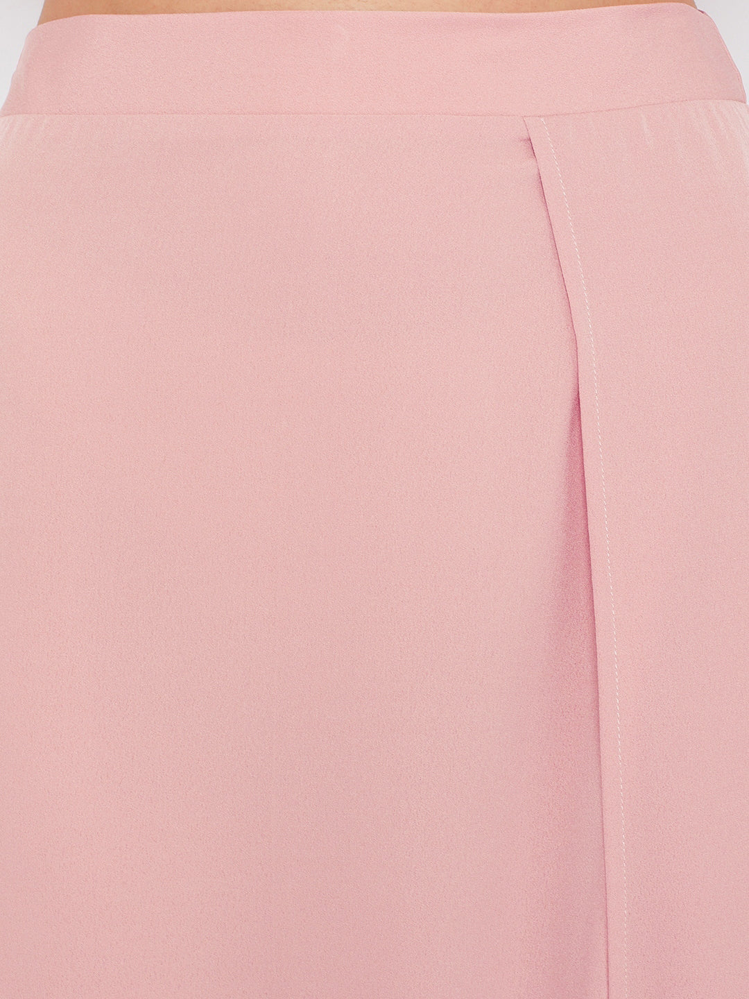 Berrylush Women Solid Pink Off-Shoulder Co-Ord Maxi Dress